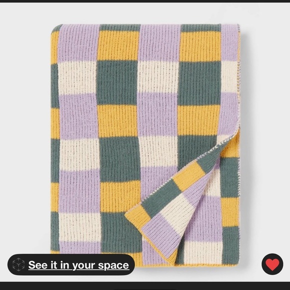 Pillowfort Other - Pillowfort Multicolor Checkered Throw Blanket